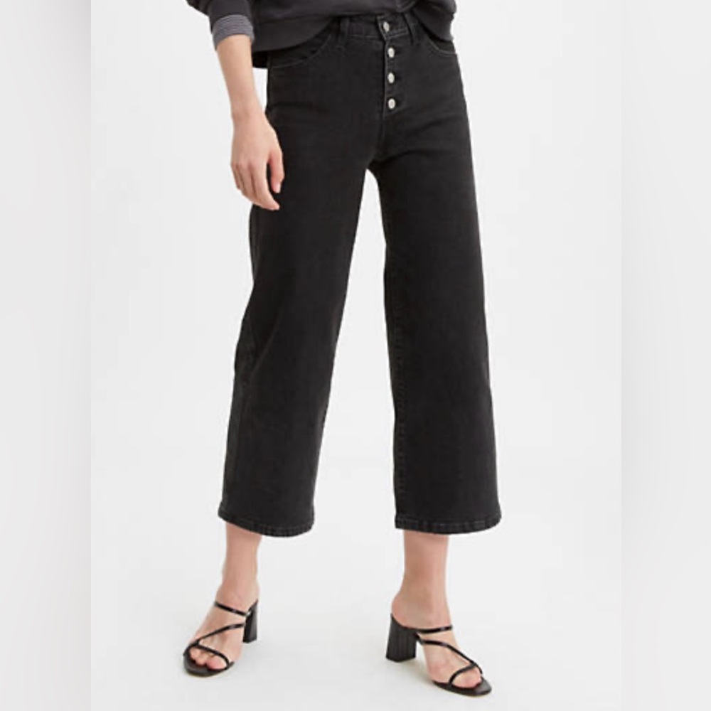 Levi’s Mile High Cropped Wide-Leg Jeans